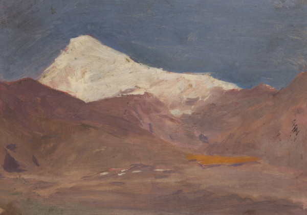 The Caucasus (Mount Kazbek), 1892. Creator: Jan Ciaglinski.