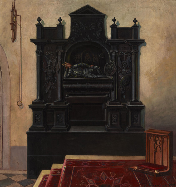 Tombstone of Leszek the Black in the Dominican Church in Krakow, 1898. Creator: Stanislaw Bryniarski.