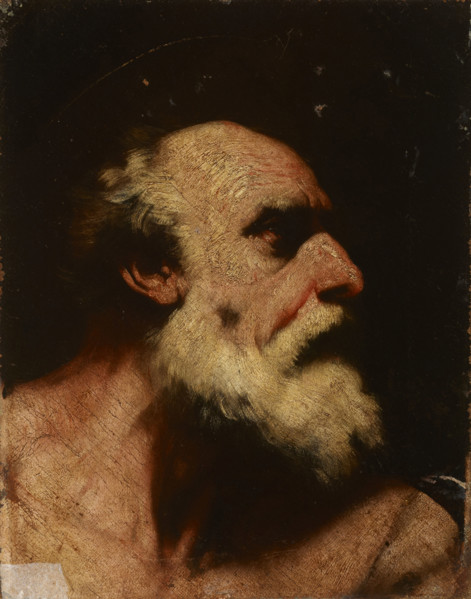 Head of an Old Man (Saint Jerome), 17th century. Creator: Follower of Jusepe de Ribera.