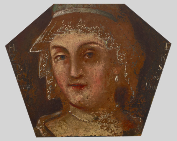Coffin Portrait of Nieborowska from Hyzne, 1740. Creator: Unknown.
