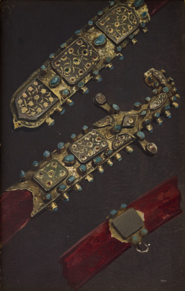 Study of a Turkish Sabre from the 17th C., c1879. Creator: Stanislaus von Chlebowski.
