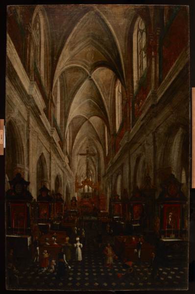 Interior of St Mary's Church in Krakow, c1840. Creator: Teodor Baltazar Stachowicz.