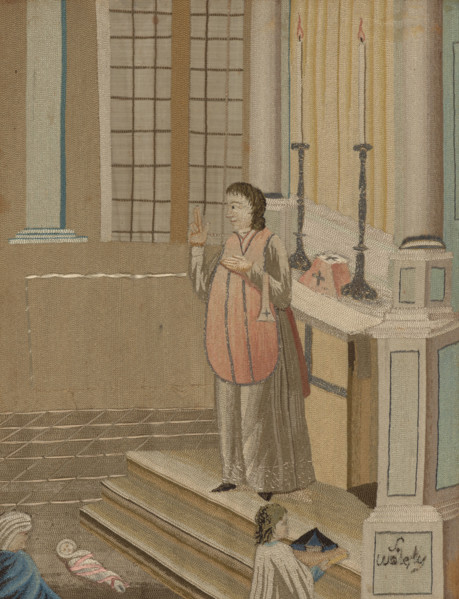 Embroidered picture, Early 19th century. Creator: Unknown.