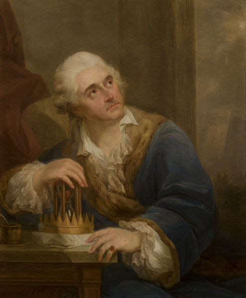 Allegorical Portrait of Stanislaw August Poniatowski with an Hourglass, after 1793. Creator: Marcello Bacciarelli.