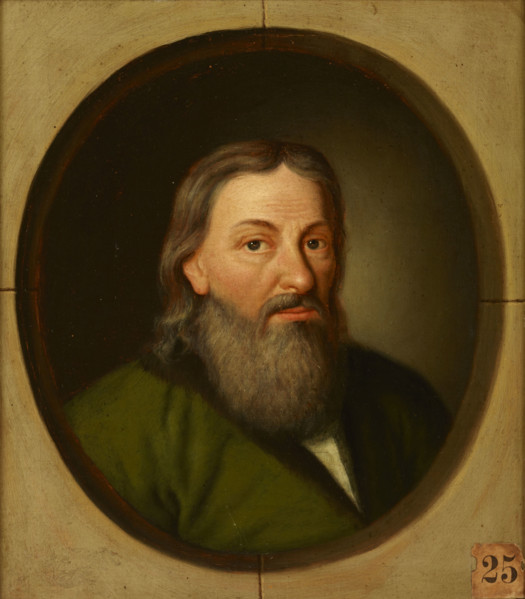Portrait of Stanislaw Orzechowski (1513-1566) Oksza Coat of Arms, Canon of Przemysl..., after 1785. Creator: Friedrich Kloss.