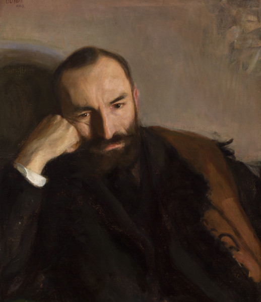 Portrait of Feliks Jasienski, 1903. Creator: Wojciech Weiss.