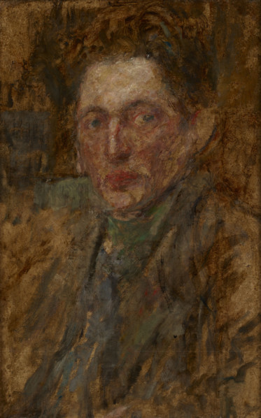 Study of a Male Figure-two-sided painting, c1925. Creator: Olga Boznanska.