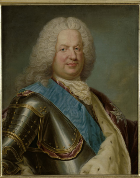 Portrait of Stanislaus Leszczynski (1677-1766), between 1725-1750. Creator: Jean Girardet.