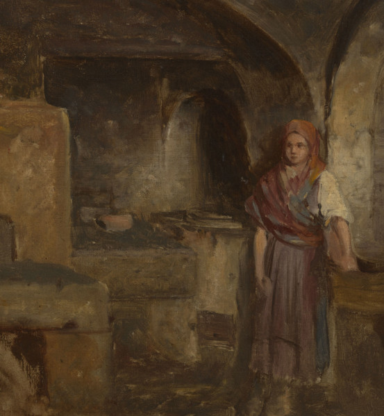 Girl in the Kitchen, 1870. Creator: Aleksander Kotsis.