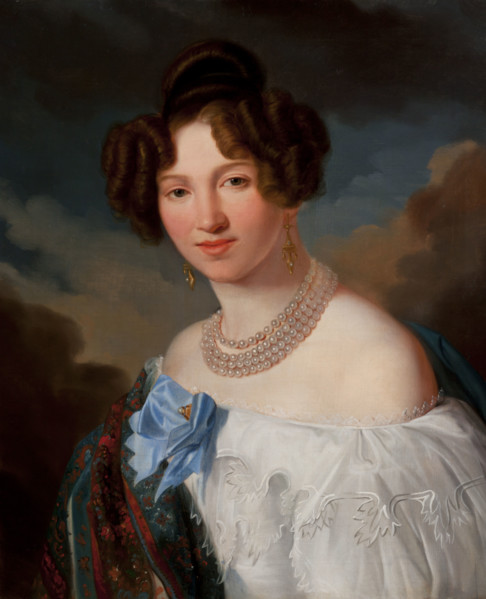 Portrait of Sydonia Henoch née Roller (Copy?), c1835. Creator: Franciszek Ksawery Lampi.
