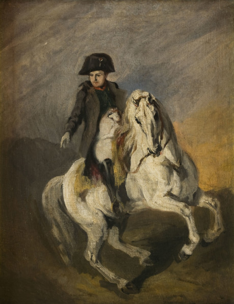 Napoleon on a Grey Horse, between 1840-1854. Creator: Piotr Michalowski.