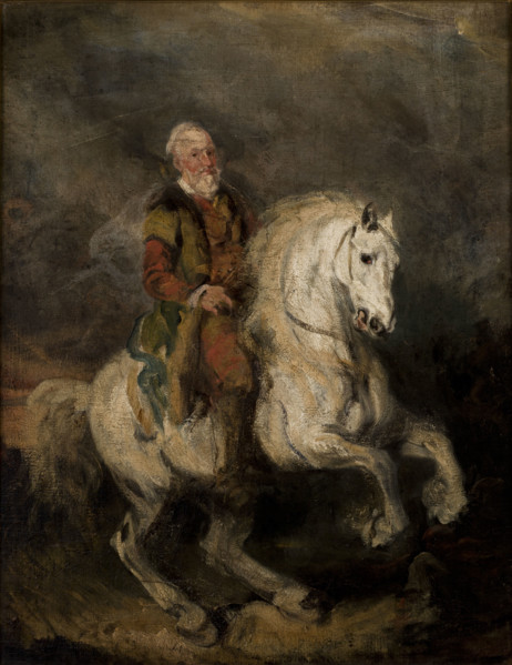 Hetman Stefan Czarniecki on Horseback, c1846. Creator: Piotr Michalowski.