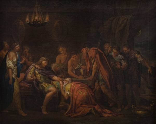 Priam Pleading with Achilles for the Body of Hector, c1800. Creator: Unknown.