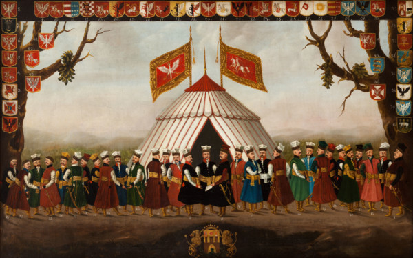 Noblemen in Voivodeship Uniforms, end of 18th century. Creator: Unknown.