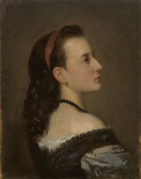 Portrait of a Young Lady, c1870. Creator: Aleksander Kotsis.
