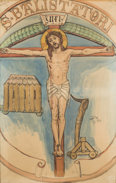 Paper for the Polychrome of St. Mary's Church - Archers' Emblem, 1889. Creator: Jan Matejko.