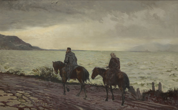 Don Quixote and Sancho Panza, between 1895-1900. Creator: Jacek Malczewski.
