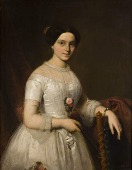Portrait of Józefa Jablonowska née Piwocka, 1852. Creator: Alojzy Rejchan.