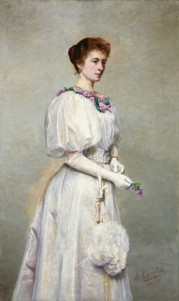 Portrait of Helena Cerchowa, 1898. Creators: Stanislaw Cercha, Helena Cerchowa.