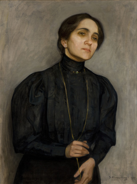 Portrait of Maria Feldman, 1907. Creator: Samuel Hirszenberg.
