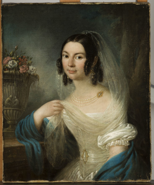 Portrait of Senator Chadzynski's Wife, c1838. Creator: Franciszek Ksawery Lampi.