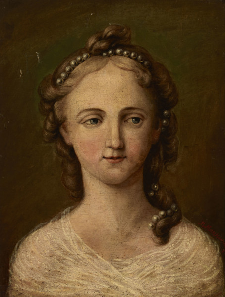 Portrait of Artist's Sister Fryderyka Maszkowska, 1850. Creator: Marceli Maszkowski.
