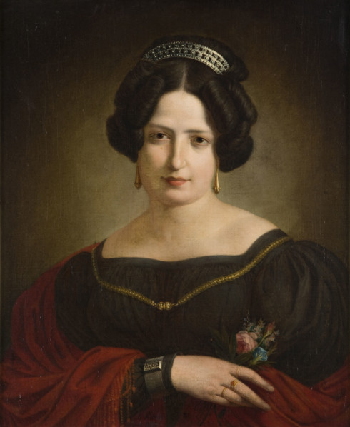Portrait of Wife Antonina, c1830. Creator: Kanuty Rusiecki.