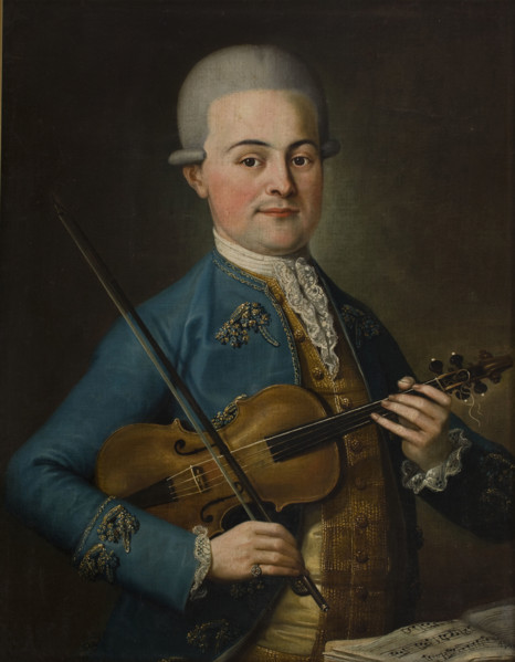 Portrait of a Man-Violinist, 1670s. Creator: Unknown.
