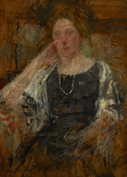 Sketch Portrait of a Woman, between 1914-1916. Creator: Olga Boznanska.
