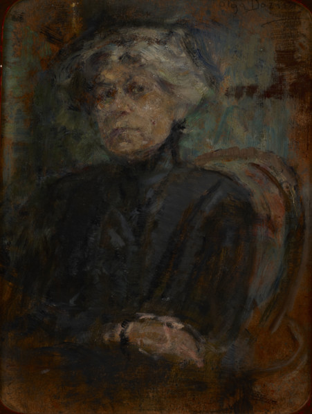 Portrait of Berta Dylion, c1917. Creator: Olga Boznanska.