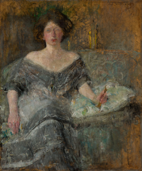 Portrait of Elza Krauze, 1912. Creator: Olga Boznanska.