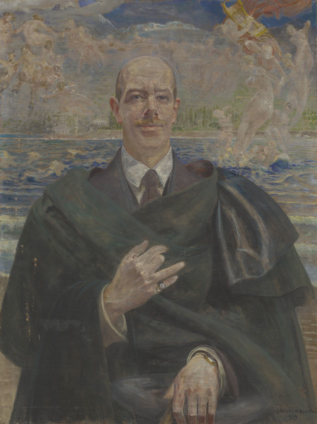 Portrait of Alfred Biesiadecki, 1919. Creator: Jacek Malczewski.