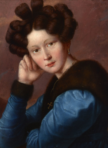 Portrait of Aleftyna Goscimska née Jerasiewicz, 1830. Creator: Jozef Oleszkiewicz.