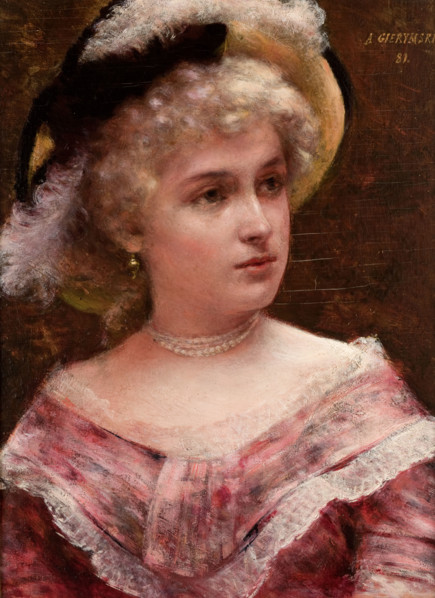 Rococo Lady, 1881. Creator: Aleksander Gierymski.