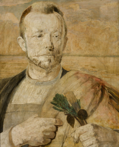Portrait of Aleksander Mroczkowski, 1902. Creator: Jacek Malczewski.