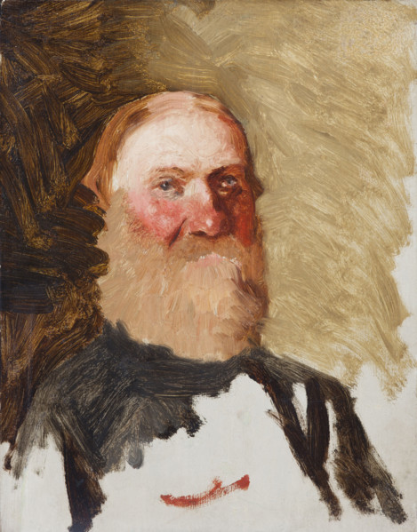 Head of a Bearded Man, between 1883-1890. Creator: Henryk Siemiradzki.