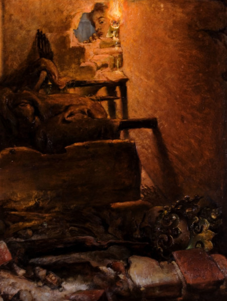 The Interior of the Tomb of King Casimir the Great, 1869. Creator: Jan Matejko.