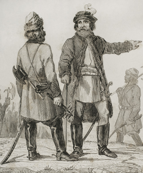 Muscovite infantry corps, Streltsy, Russia, 1839. Creator: Augustin François Lemaitre.