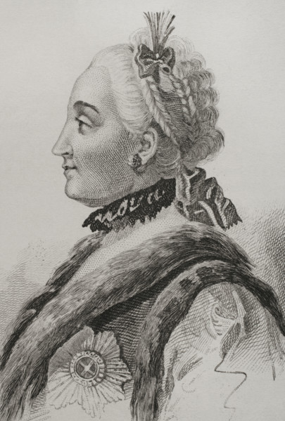 Catherine the Great,1839.  Creator: Mme Lesueur.