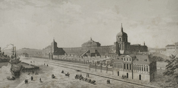 Palace of Oranienbaum (Lomonosov), Imperial Palace near St. Petersburg, Russia, 1839. Creator: Augustin François Lemaitre.