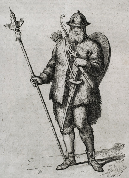 Soldier of the early Goths, 1852. Creator: Coderch.