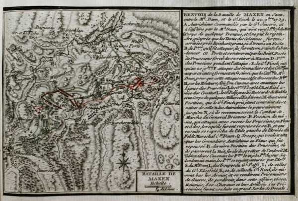 Seven Years War (1756-1763): Third Silesian War - Battle of Maxen (November 20 and 21, 1759).  Creator: Jean de Beaurain.