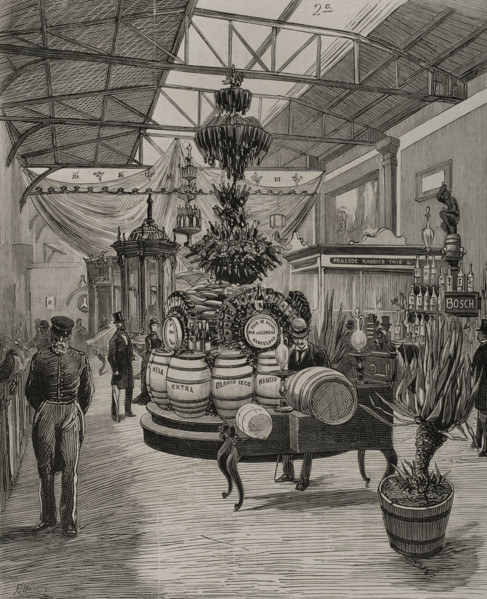 Fifth Hall of the Spanish Section in the Palace of the Champ de Mars, Paris Exposition, 1878.  Creator: Josep Lluís Pellicer Feñé.