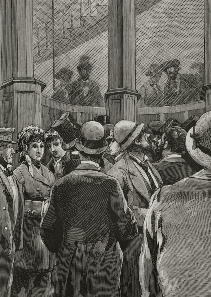 The elevators of the Trocadero Palace, Paris Exposition, 1878. Creator: Tomás Carlos Capuz.