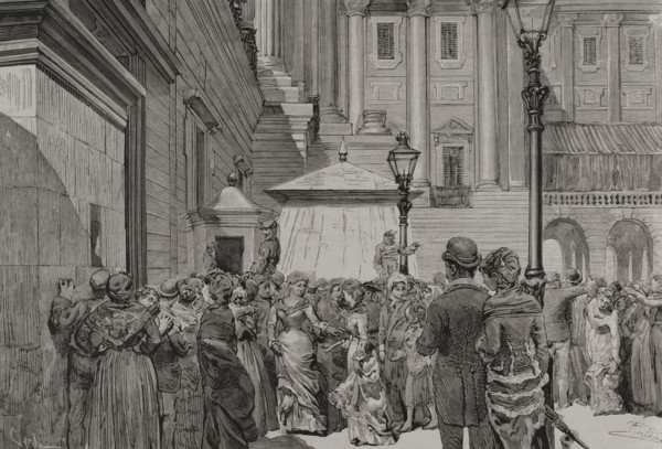 Death of Queen Mercedes of Orléans (1860-1878), Madrid, Spain, 1878. Creator: Tomás Carlos Capuz.