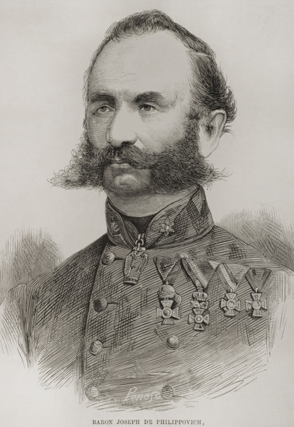 Josip Filipovic (1818-1889), Austrian-Hungarian general, 1878. Creator: Penoso.