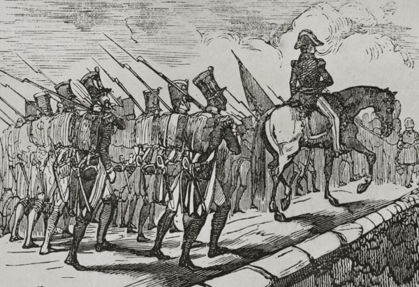 Departure of French troops from Spain, late 18th-early 19th century, (1851).  Creator: Unknown.