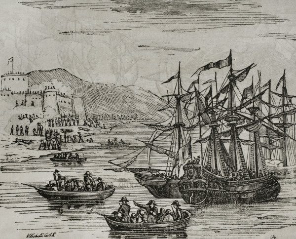 The Taking of Menorca, November 7, 1798, (1851).  Creator: Unknown.