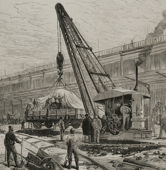 Steam crane, International Exposition, Paris, France, 1878. Creator: Unknown.