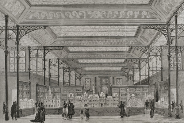 Interior of the Pavilion of the City of Paris at the Champ de Mars, Paris Exposition, 1878. Creator: Unknown.